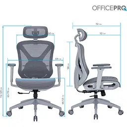Офісне крісло OfficePro Atlas OC630-G-DG-DG Gray/Dark Gray [148899] - мініатюра 7
