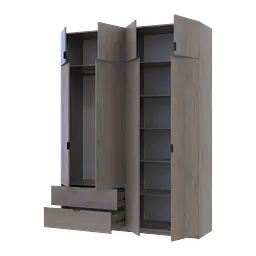 Шафа розпашна для одягу Doros Лукас Канноло/Канноло 180х50х240 (44900367) - мініатюра 3