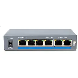 Комутатор мережевий Atis PoE-1006-4P/250m