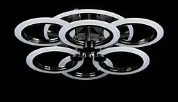 Люстра стельова LED Splendid Ray LK235/3+3+A, 6 ламп, регулювання світла, чорний/білий, сучасний стиль, 50 см