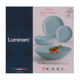 Сервіз Luminarc Diwali Paradise Blue 19 предметів (V6213) - мініатюра 2