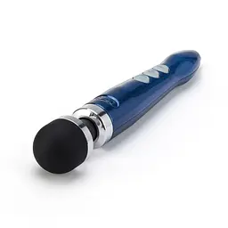 Вібромасажер DOXY Die Cast 3R - Blue Flame, дуже потужний, перезаряджуваний, металевий корпус - мініатюра 2