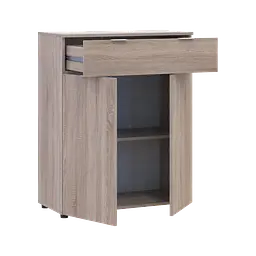 Комод Doros Рон 2 2 фасади 1 шухляда Дуб сонома 80х38х100 (41516295) - мініатюра 5