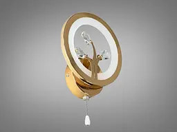 Світильник декоративний LED Diasha 8135/1G, 16W, золото, акриловий плафон, висота 22 см, IP20 - мініатюра 3