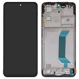 Дисплей для Xiaomi Poco X5 5G, Redmi Note 12 5G, чорний, з рамкою, ., (OLED)