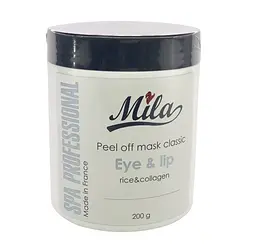 Альгінатна маска для контуру очей та губ Укріплююча Peel Off Mask Eye&Lip Contour Mila Perfect 200 г