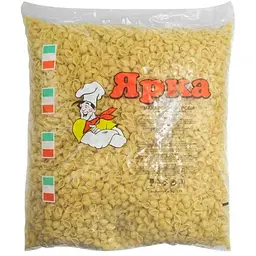 Макаронні вироби ЯРКА 5кг Черепашка дрібна рифлена 20мм