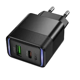 Адаптер сетевой HOCO Lounge charger CS112A 1A/1C, 30W/3A, PD/QC