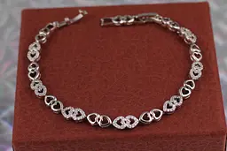 Браслет Xuping Jewelry любов для двох 19 см 5 мм сріблястий