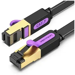Патч-корд 5м, FTP cat 7 RJ-45 black Vention (ICABJ)
