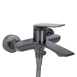 Змішувач для ванни Qtap Vlasta New (з душовим гарнітуром) QTVLA259GMB45643 Gunmetal Black PVD - мініатюра 3