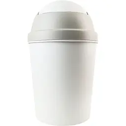 Відро для сміття MBM My Home з кришкою 9 л сіре (BIN-10 9L GRAY) - мініатюра 4