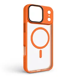Чехол для Apple iPhone 17 Pro Max, Uniq MagCase, оранжевый, противоударный, панель-накладка с MagSafe, ударопрочный TPU+PC, с магнитом MagSafe, поддержка полноценной беспроводной зарядки, ArmorStandart (ARM86621) - мініатюра 2