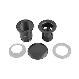 Донний клапан для раковини Zerix BV-01 з переливом автоматичний Click-Clack 1 1/4″ black ZX6016 - мініатюра 4