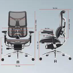 Крісло офісне Sihoo Doro S300 Mesh Dark Grey (S300-M201) - мініатюра 6