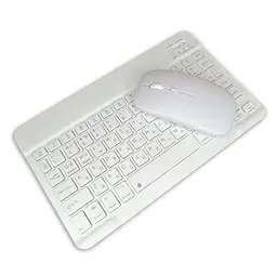 Бездротовий комплект Primo NB01 Bluetooth клавіатура і мишка White - мініатюра 2