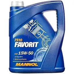 Олива моторна Mannol Favorite 15w-50 5 л (179703)
