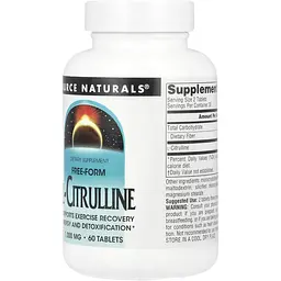 Цитрулін Source Naturals L-Citrulline 1000 мг 60 таблеток - мініатюра 2
