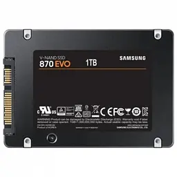 Накопичувач SSD 2.5" Samsung 870 EVO 1 TB (MZ-77E1T0B/EU) - мініатюра 4