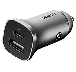 Автомобільний зарядний пристрій UGREEN CD130 Dual USB Car Charger (Space сірий) (UGR-30780)