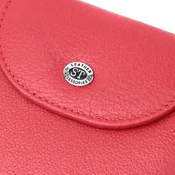 Яскравий жіночий гаманець із монетницею з натуральної шкіри ST Leather 22712 червоний - мініатюра 9