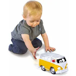 Машинка іграшкова Bb Junior VW Samba Bus інерційна жовта (16-85109YL) - мініатюра 4