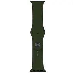 Ремінець Apple Watch Silicone 38/40/41 мм Dark Olive S