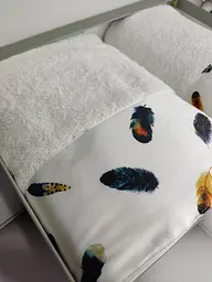 Подарунковий набір рушників для ванної Feather Belizza 50х90 см + 70х140 см van0000524 - мініатюра 2