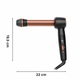 Стайлер Rowenta Twist Curl, а Втоматичний, температурних режимів 4, 150C–210С, кераміка, рукавиця та термопідкладка, чорно-золотий - мініатюра 3