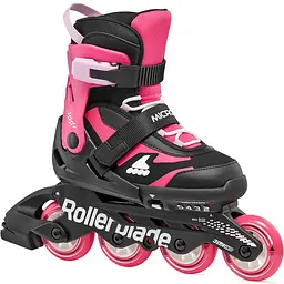 Ролики Rollerblade Microblade 33-36,5 Чорний-Рожевий