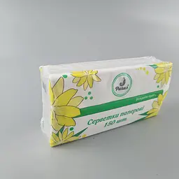 Косметичні серветки, Одеса, 2-шарові, білий, аромат ромашка та мед, 200ммx200мм +-5%, 150 аркушів в упаковці - мініатюра 4