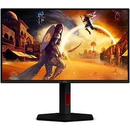 TFT 24.5" AOC 25G4KUR, Fast IPS, 420Гц, 2xHDMI, DP, USB-hub HAS, Pivot, чорно-червоний