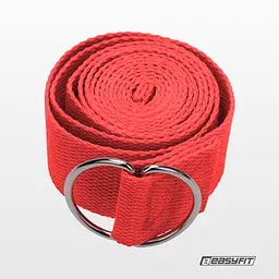 Ремінь для йоги EasyFit червоний - мініатюра 3