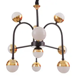 Люстра Brille молекула підвісна LED 120W WW+NW+CW BK+G (BL-747S/10) - мініатюра 4
