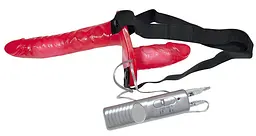 Страпон - Bad Kitty Vibrating Strap-On Duo - мініатюра 2
