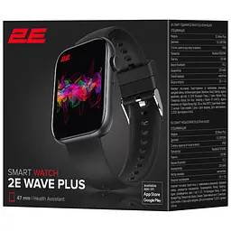Смарт-годинник 2E Wave Plus 47 мм Black - мініатюра 6