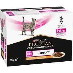 Набір: вологий корм для котів Purina Pro Plan Veterinary Diets UR ST/OX Urinary з куркою 850 г (10 шт. x 85 г) (12308818) - мініатюра 3