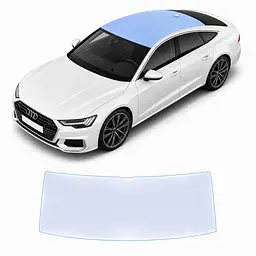 Антигравійна захисна бронеплівка за лекалами для Audi A7 C8 facelift 2023-2025 - зона даху