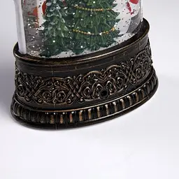 Новорічний нічник зі снігом "Свічка зі сніговиком" XMAS WDL-23016, різдвяний світильник на батарейках - мініатюра 8