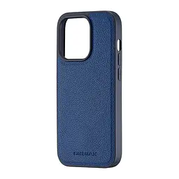 Чохол Jinduka Leather Case with MagSafe iPhone 14 Pro Deep Blue - мініатюра 1