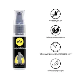 Сироватка-пролонгатор pjur Superhero Delay Serum, 20 мл - мініатюра 2