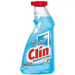Засіб для миття скла Clin Блакитний, запасний блок 500 мл (9000100866279)