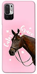 Чохол Demsky Horse with flower для Xiaomi Redmi Note 10 5G