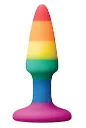 Анальна пробка Colours Pleasure Small Plug 11.5 см (райдужний)