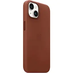 Чохол Leather Case with MagSafe для Apple iPhone 14 Umber AAA [76982] - мініатюра 2