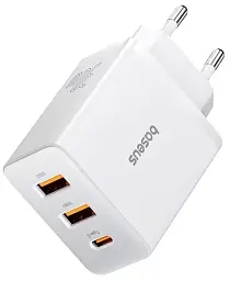 Мережевий зарядний пристрій Baseus Cube Fast Charger 2 USB+Type-C 30 W P10111402213-00 White