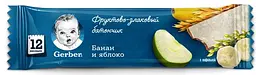 Фруктово-злаковий батончик Gerber Банан та яблуко, 25 г