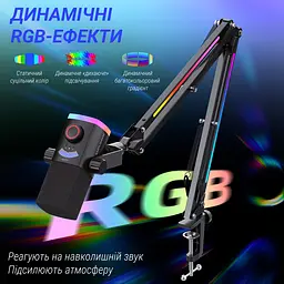 Мікрофон динамічний Fifine AM8PROT USB/XLR Black (AM8PROT) - мініатюра 9
