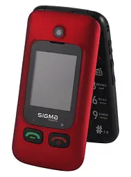 Мобільний телефон Sigma Comfort 50 Shell Duo Type-C Red-Black UA UCRF - мініатюра 2