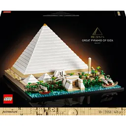 Конструктор LEGO Architecture Піраміда Хеопса, 1476 деталей (21058)